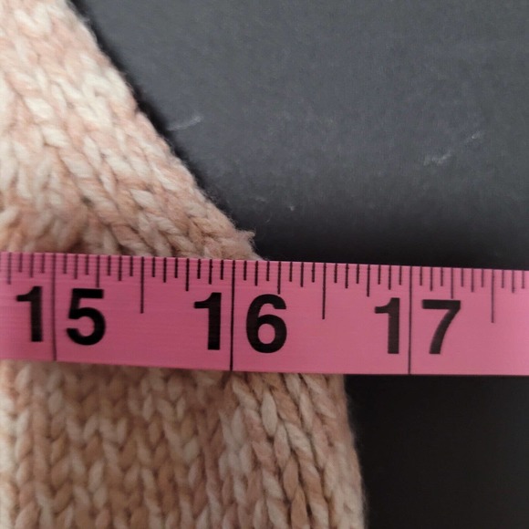 Madewell Womens Medium Tan Cowl Neck Sweater Vest Sleeveless Cutaway Merino Wool - Picture 7 of 8